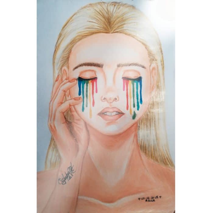 Crying art